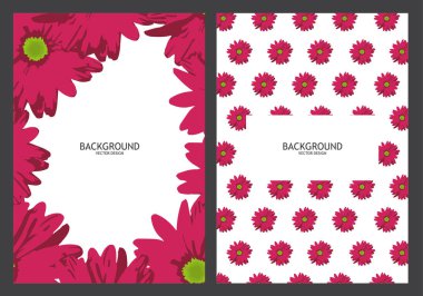 Çiçek pembe desenli, arka plan