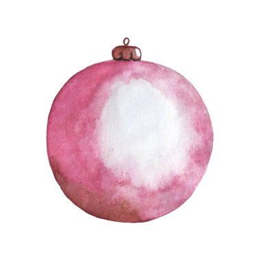 Sulu boya topları. Yeni yıl ve Noel dekorasyon.