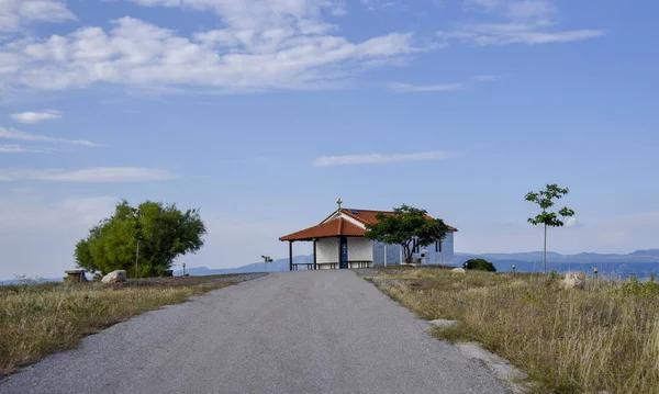 Weg Naar Orthodoxe Kerk Griekenland — Stockfoto