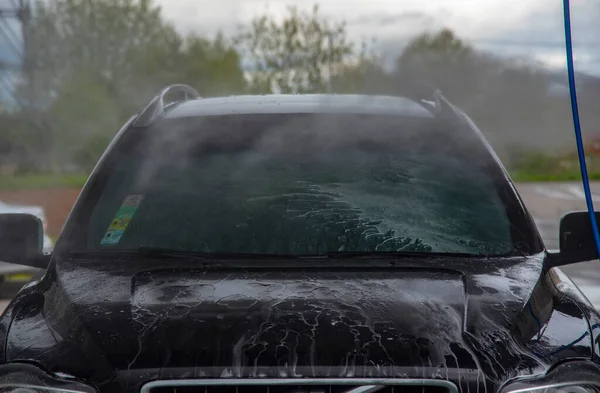 Russia Moscow Region May 2020 Car Self Service Car Wash — Stock Photo, Image