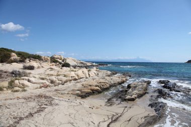 Yunanistan, sahil yaz güneşli gün 