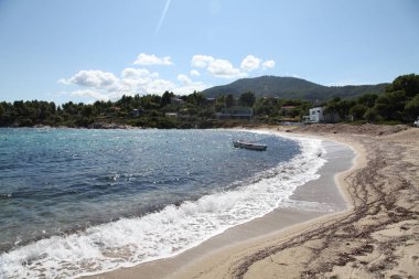 Yunanistan sahil güneşli gün