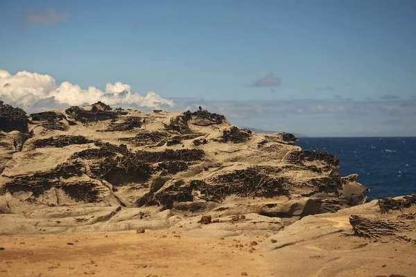 Solidlava op het eiland Maui.Hawaii, Verenigde Staten. — Stockfoto