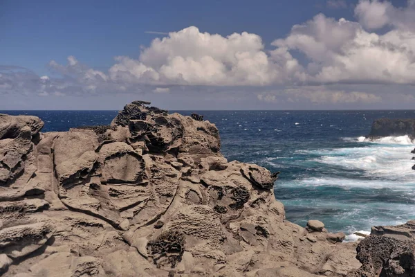 Solidlava på ön Maui.Hawaii, USA. — Stockfoto