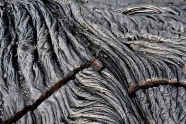 Hawaii 'de sertleşmiş lav dokusu