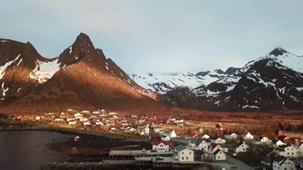 Norway.Unique lanskap dari Pulau Senja. — Stok Video