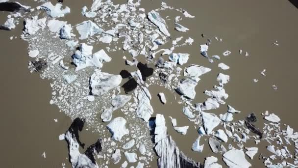 Greenland. Ice and Icebergs from glacier - amazing arctic nature landscape. — Stock Video