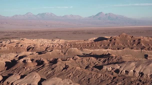 Chili. Landschappelijk landschap van de Atacama woestijn — Stockvideo