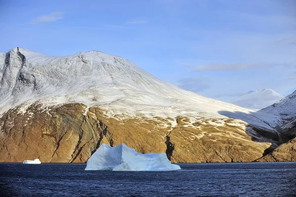 Icebergs a la deriva. El calentamiento global. Cambio climático. Antártida, Ártico. Groenlandia —  Fotos de Stock