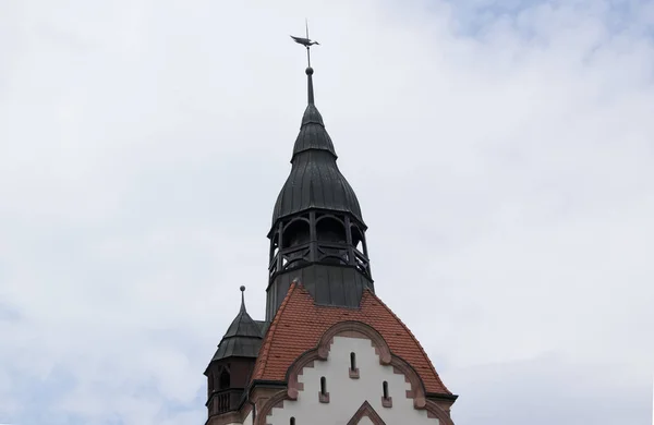阿沙芬堡巴伐利亚的教堂塔楼 — 图库照片