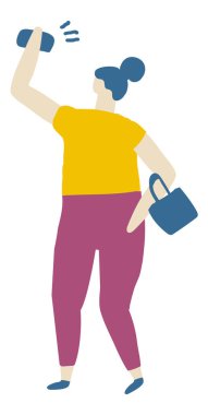 Selfie Düz Karakter Yapan Kadın Düz Vektörü