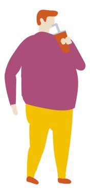 Adamım, Guy Düz Karakter Düz Vektör