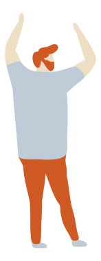 Parti insanları, doğum günü, dans eden mutlu insanlar düz Chararcter düz vektör