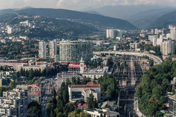 Panoramic view of Sochi, August 1, 2019 — Stock Photo, Image