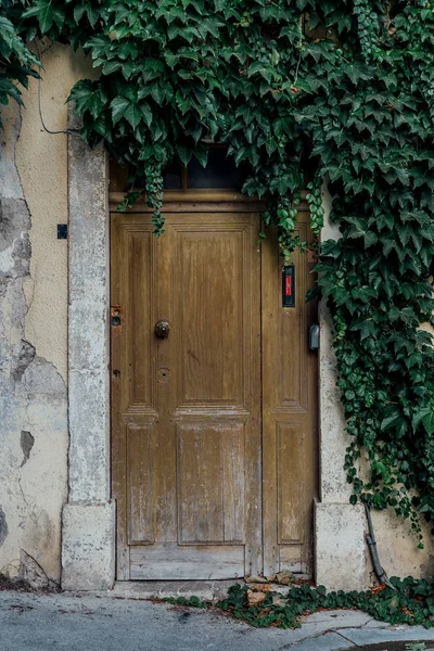 Old Beautiful Door of French House — Stock Photo, Image