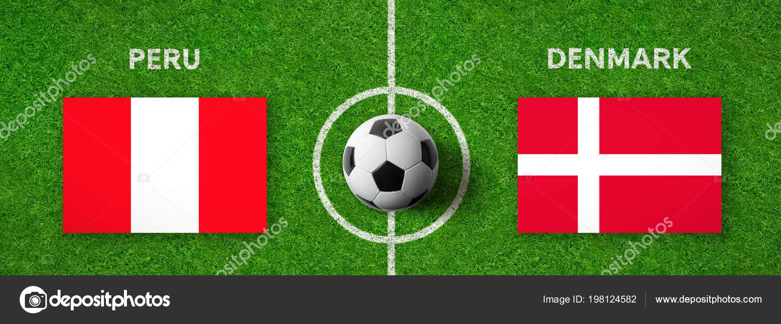 Football Match Peru Denmark Stock Photo By C Zerbor