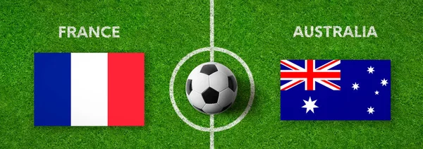 Match Football France Australie — Photo