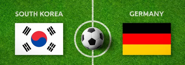 Voetbalwedstrijd Zuid Korea Duitsland — Stockfoto