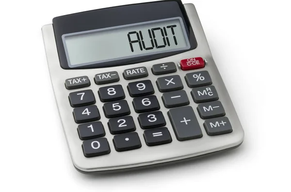 Kalkulator Dengan Kata Audit Pada Tampilan — Stok Foto