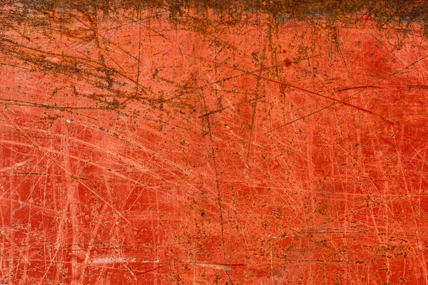 红漆锈金属板材 — 图库照片