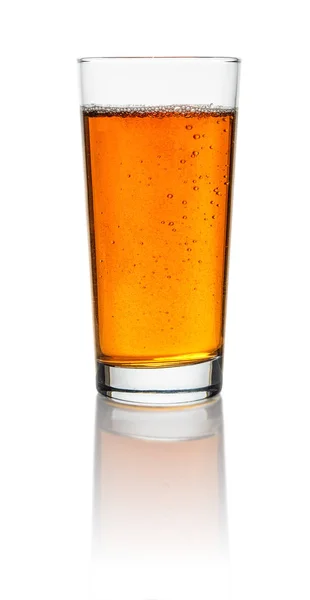 A glass with iced tea on a white background — Stock Photo, Image