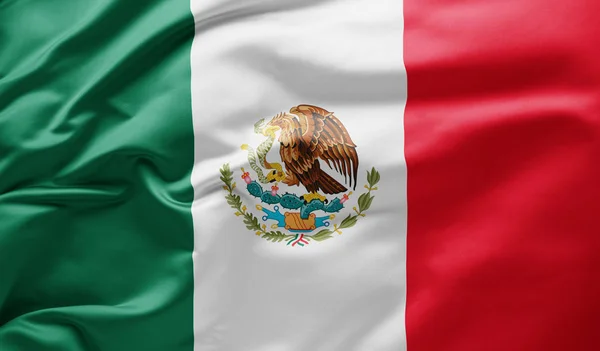 Ondeando la bandera nacional de México —  Fotos de Stock