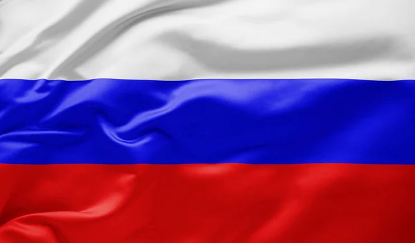 Розмахуючи національним прапором Росії — стокове фото