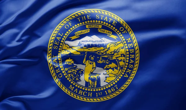 Bandeira do estado de Nebraska - Estados Unidos da América — Fotografia de Stock
