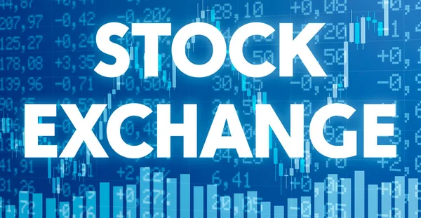 Konceptbillede Med Finansielle Diagrammer Grafer Børs - Stock-foto