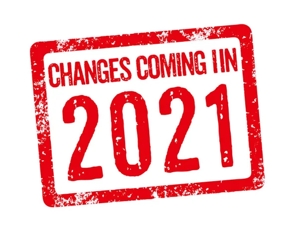 红色邮票 2021年的变化 — 图库照片