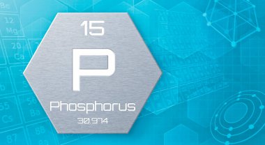 Chemical element of the periodic table - Phosphorus clipart