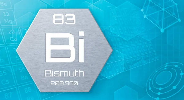 Élément Chimique Tableau Périodique Bismuth — Photo