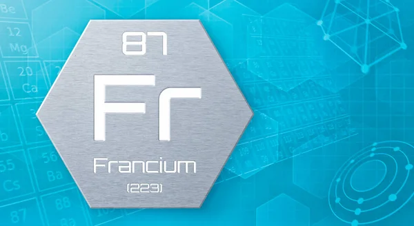 Химический Элемент Периодической Таблицы Francium — стоковое фото