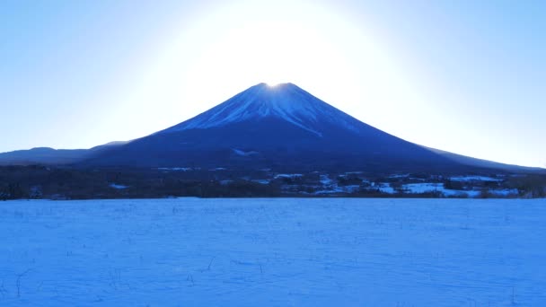 Diamond Mount Fuji Snowy Scenery Fujigane Yamanashi Prefecture Japan Mp4 Stock Video C Gandeaux 242145992