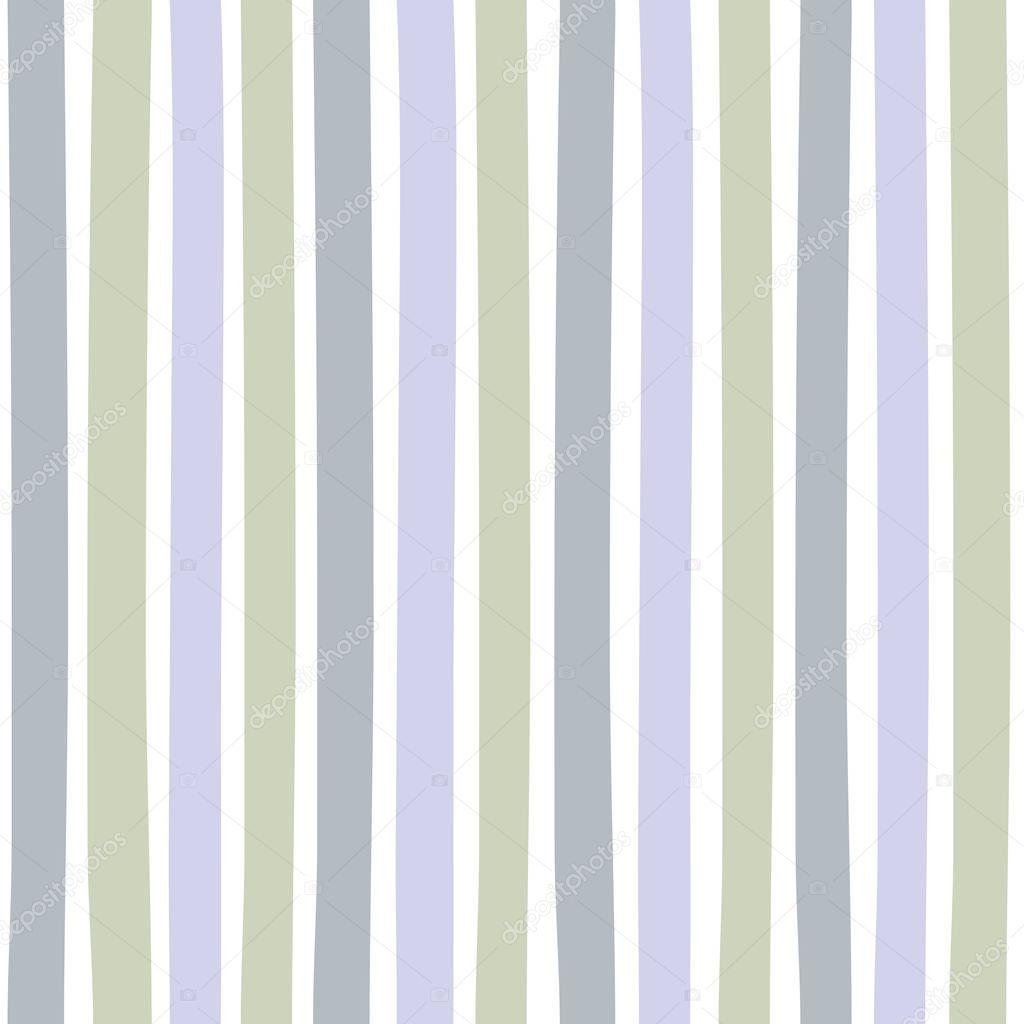 Seamless pattern with vertical stripes. Pattern can be used for fabric design, t-shirts and textiles. Print for polygraphy, wallpaper, wrapping papers, notebook. Vector background.