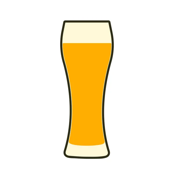 Glas Bier Pictogram Het Logo Van Sjabloon Van Het Symbool — Stockvector