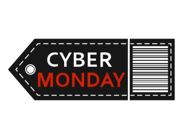 Cyber Pazartesi Satılık. Yazıt tasarım şablonu.