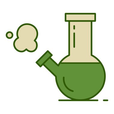 Sigara için cam Bong.