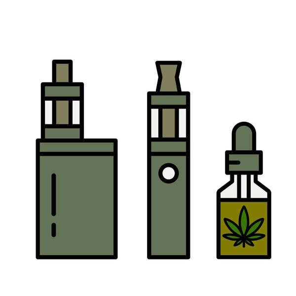 Marijuana Cannabis liquid for Vaping.