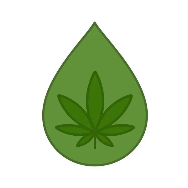 CBD huile extrait de cannabis . — Image vectorielle