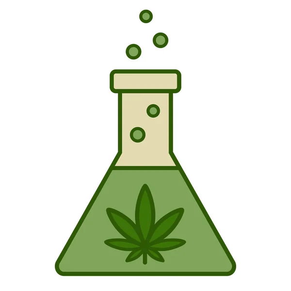 实验室中的大麻研究 — 图库矢量图片