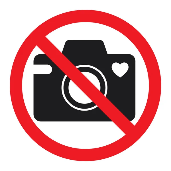Geen camera's toegestaan teken. — Stockvector
