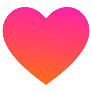 Modaya uygun tarzda Beğen ve Kalp simgesi.