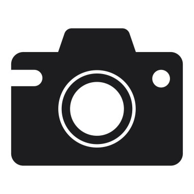 Kamera Simgesi Vektör Basit Tasarım.