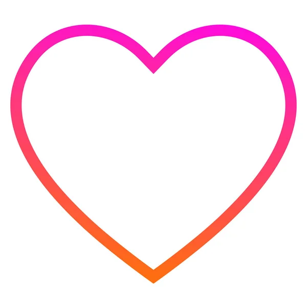Icona cardiaca vettoriale. Simbolo Amore perfetto . — Vettoriale Stock