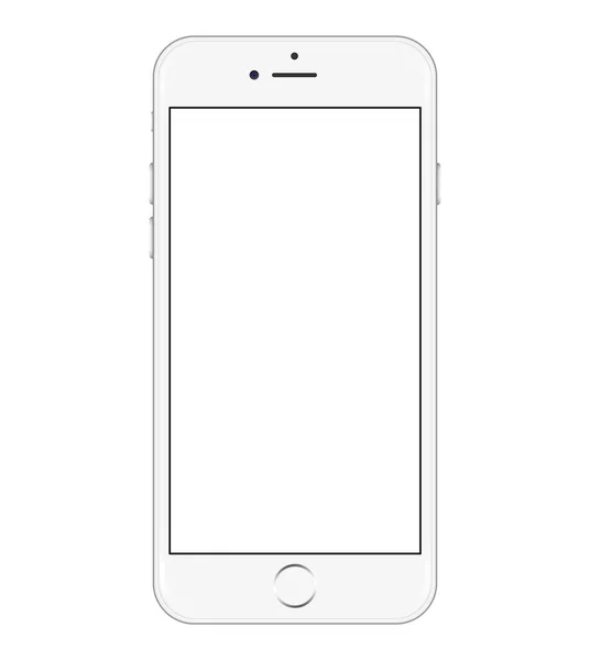 Iphone Een Smartphone Ontwikkeld Door Apple Voor Redactie Witte Kleur — Stockvector