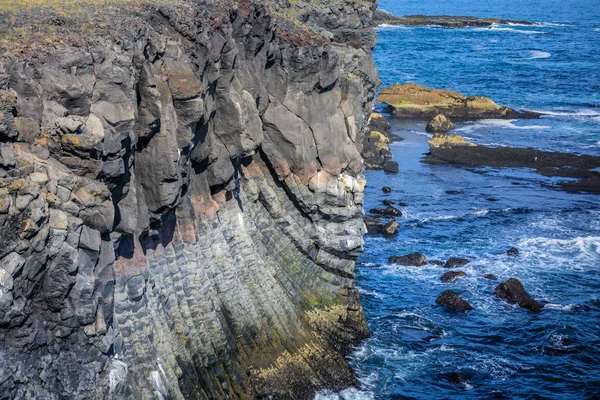 Incredibile Vista Sulla Fantastica Costa Dell Estate Iceland — Foto Stock