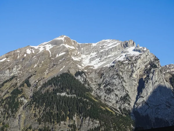 Vista Panorámica Los Alpes Una Ruta Senderismo Cerca Kandersteg Suiza — Foto de Stock