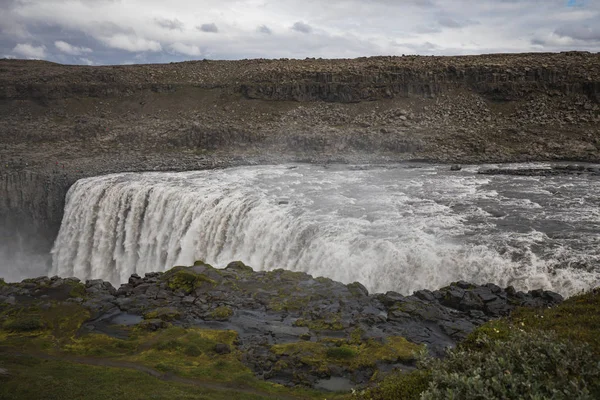 Milli Parkı Vatnajokull Selfoss Şelale Muhteşem Manzaralarını Zlanda Üzerinde — Stok fotoğraf