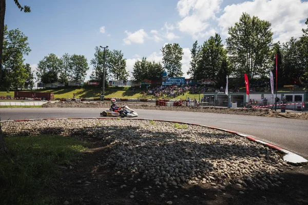 2018スイス ホーレンで開催されたスイス カート選手権 — ストック写真